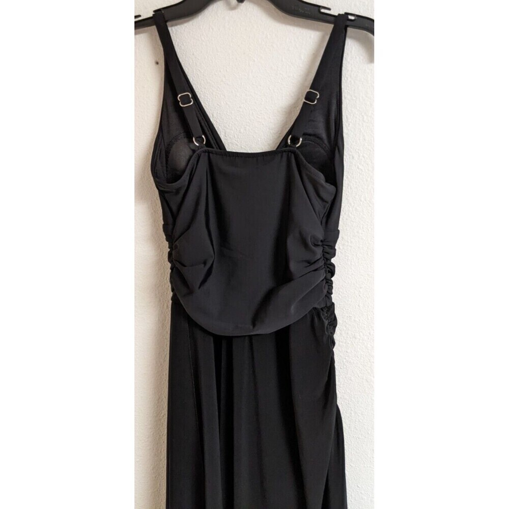Women's Magicsuit Black Convertible Swim Dress Adjustable Straps Size 4 - Picture 10 of 13